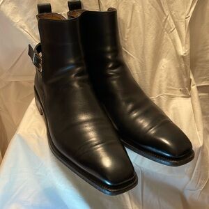 Salvatore Ferragamo, Dickens Boots, Black calf, size 13